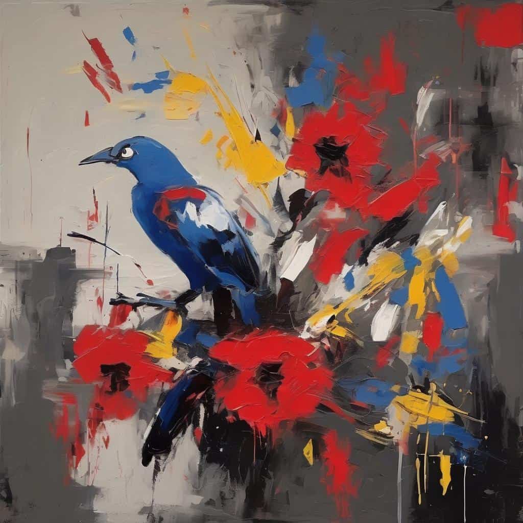 ΖΩΓΡΑΦΙΚΗ, ΠΤΗΝΟ, ΦΥΣΙΚΟ ΤΟΠΙΟ, ΑΦΗΡΗΜΑΤΑ ΧΡΩΜΑΤΩΝ, ΑΦΗΓΗΣΗ ΤΗΣ ΦΥΣΗΣ, Ξεχωριστό Ταπετσαρία, Ψυχεδελικά Χρώματα, Πυκνά Πιασίματα, Τεχνική Ενίσχυση, Έκφραση της Φύσης, Ζωγραφική Π., Δυναμική Εικόνα, Σύγχρονη Τέχνη, Αφηρημένος Φυσικό Πίνακας, Φανταστικός Πίνακας, Ευφάνταστος Φυσικός Κόσμος, Πολυχρωμία, Δραματικό Στυλ, Abstract Art.